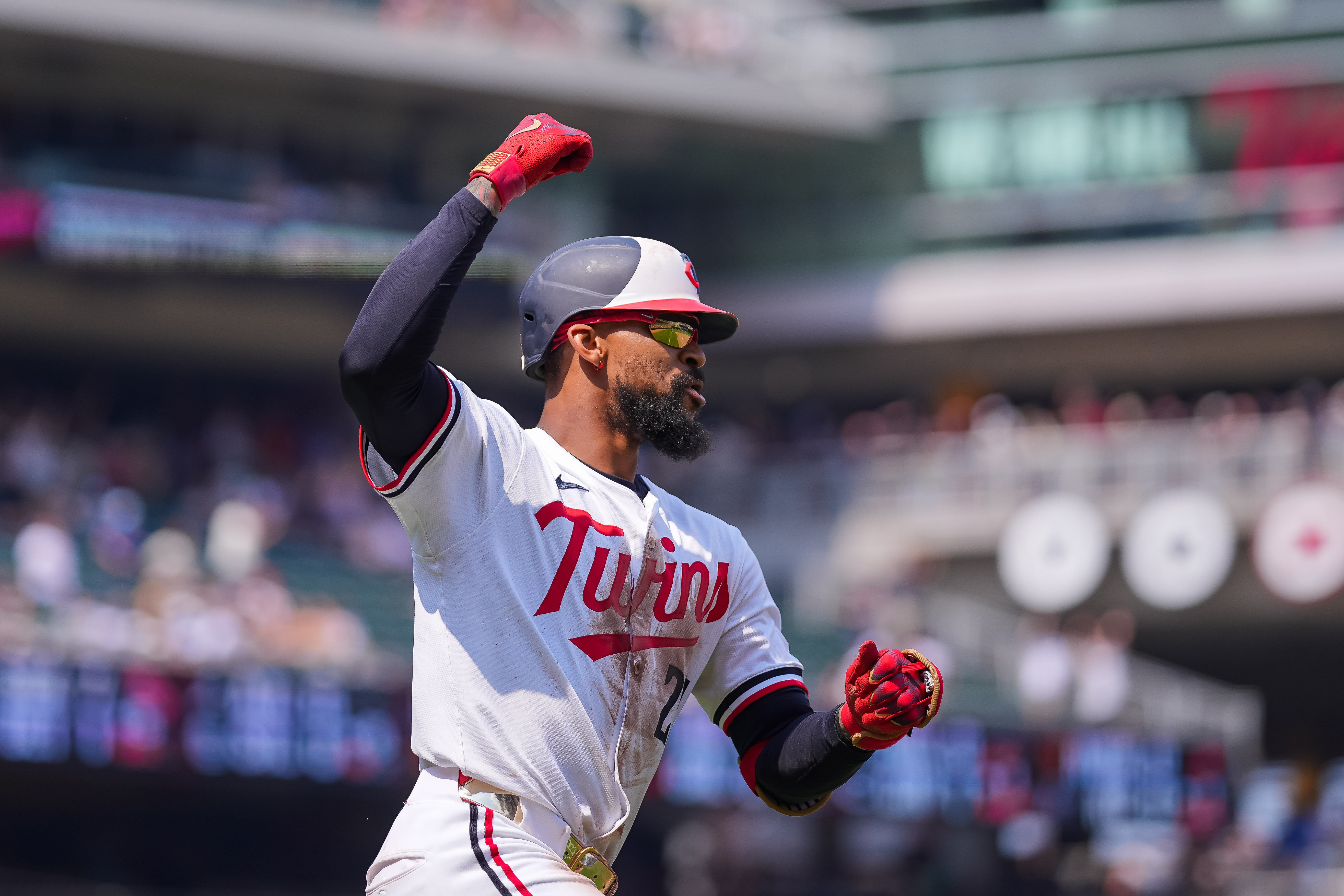 Byron Buxton could turn on one and launch it into orbit (Credits: IMAGN)